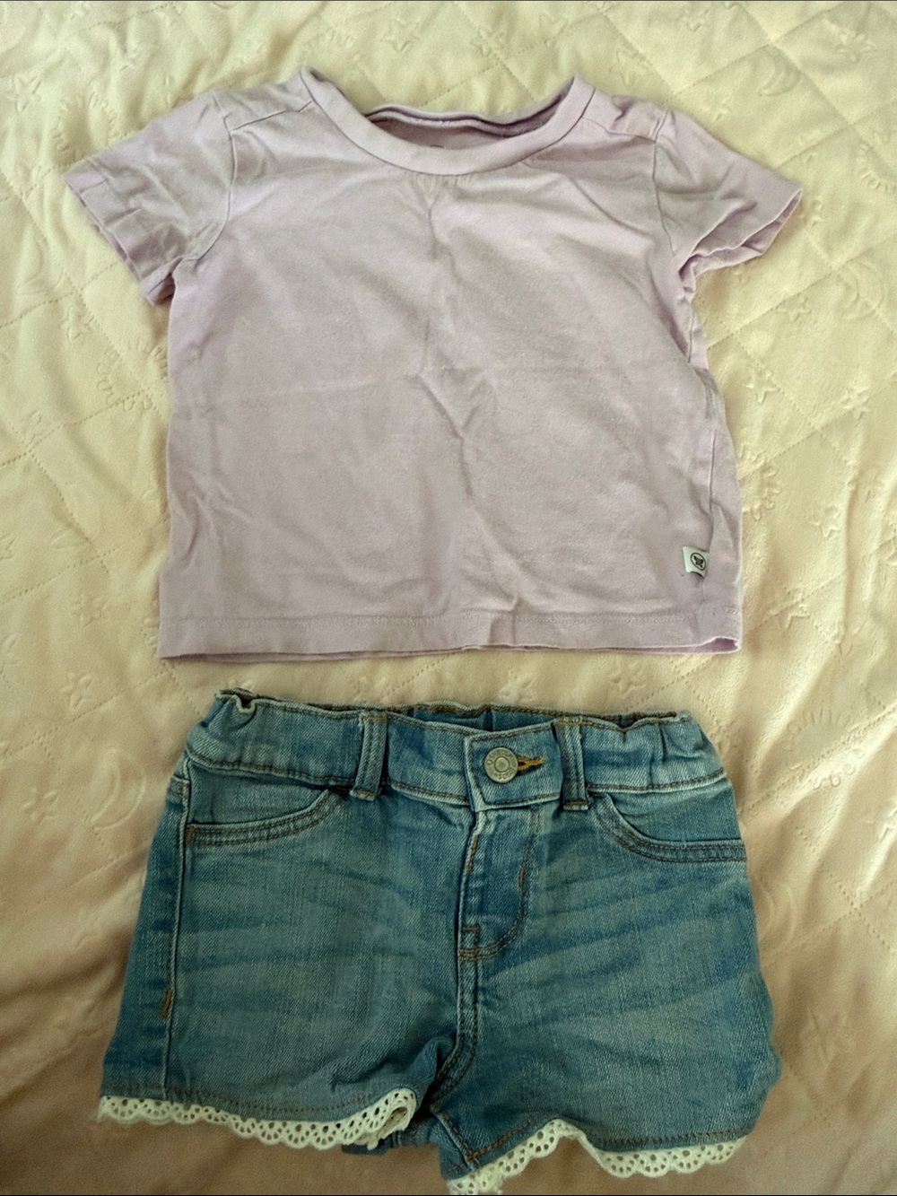 Girls' Pastel Pink & Lavender Mix N Match Tee Set - Brand 12-18months - Picture 3 of 11
